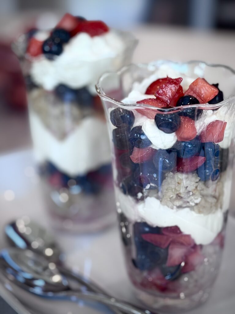 Oatmeal Parfait with Chantilly Cream