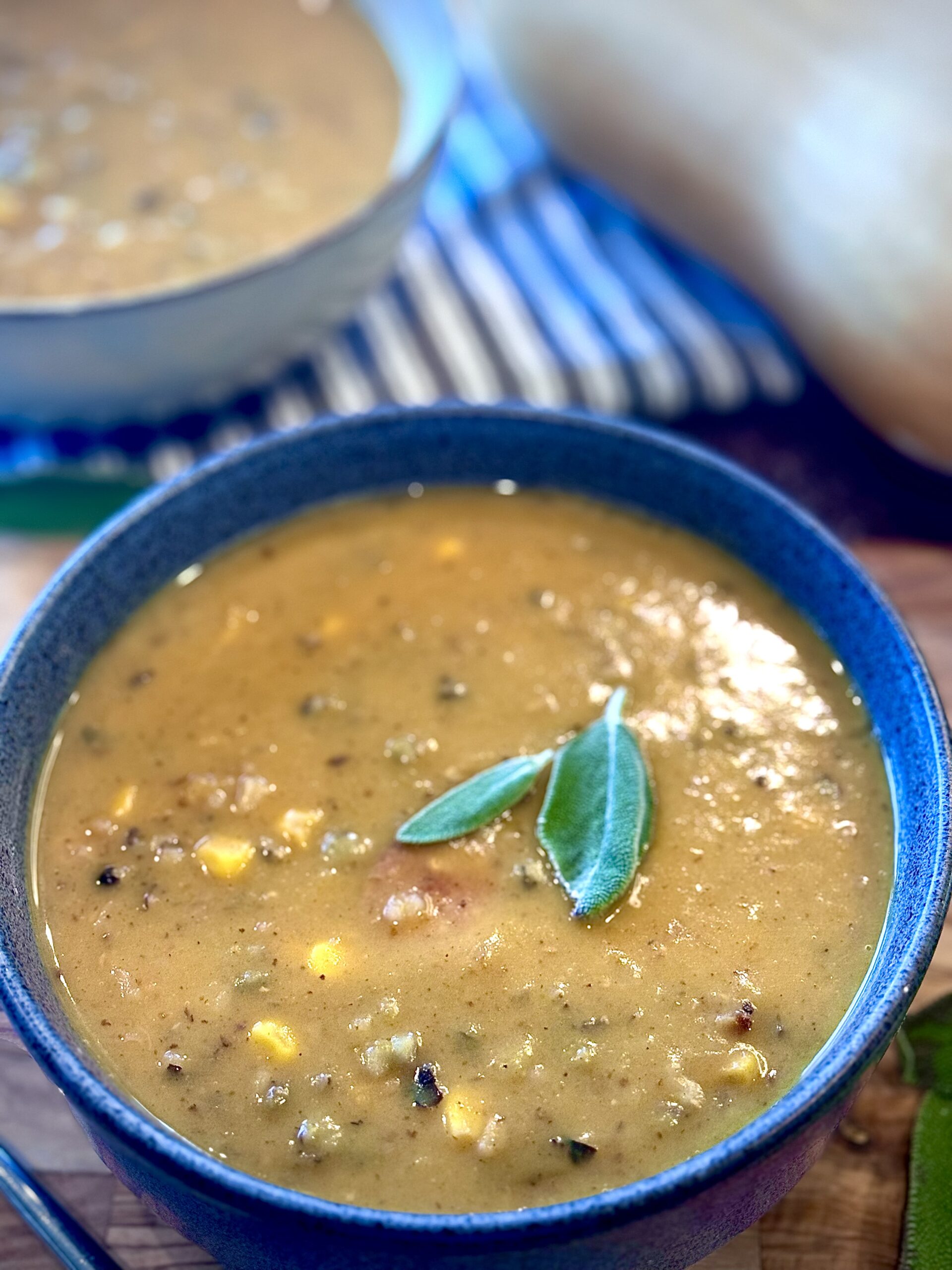 Butternut squash and sausage soup