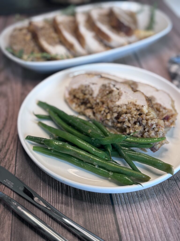 Stuffed Chicken with Crawfish Jambalaya