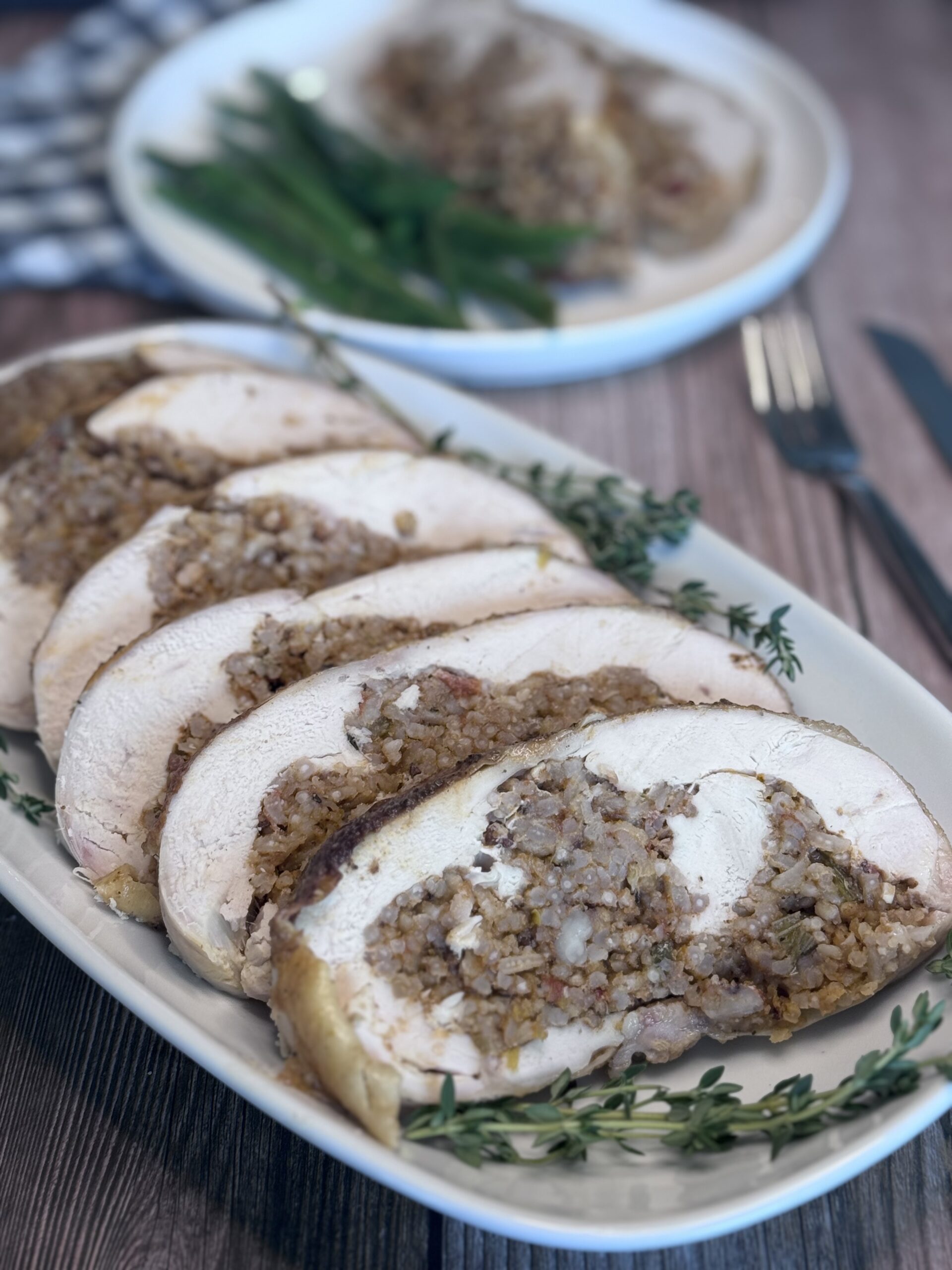 Stuffed Chicken with Crawfish Jambalaya