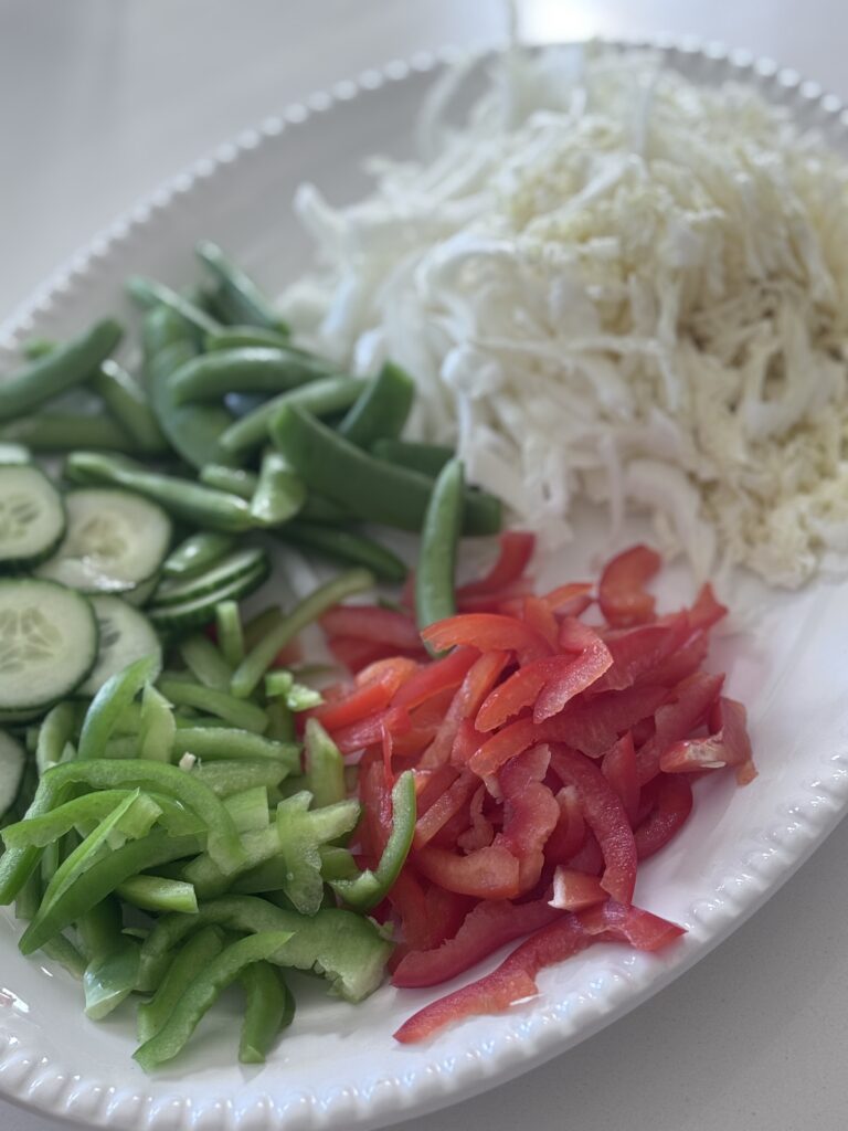 Ingredients for Crunchy Thai Salad