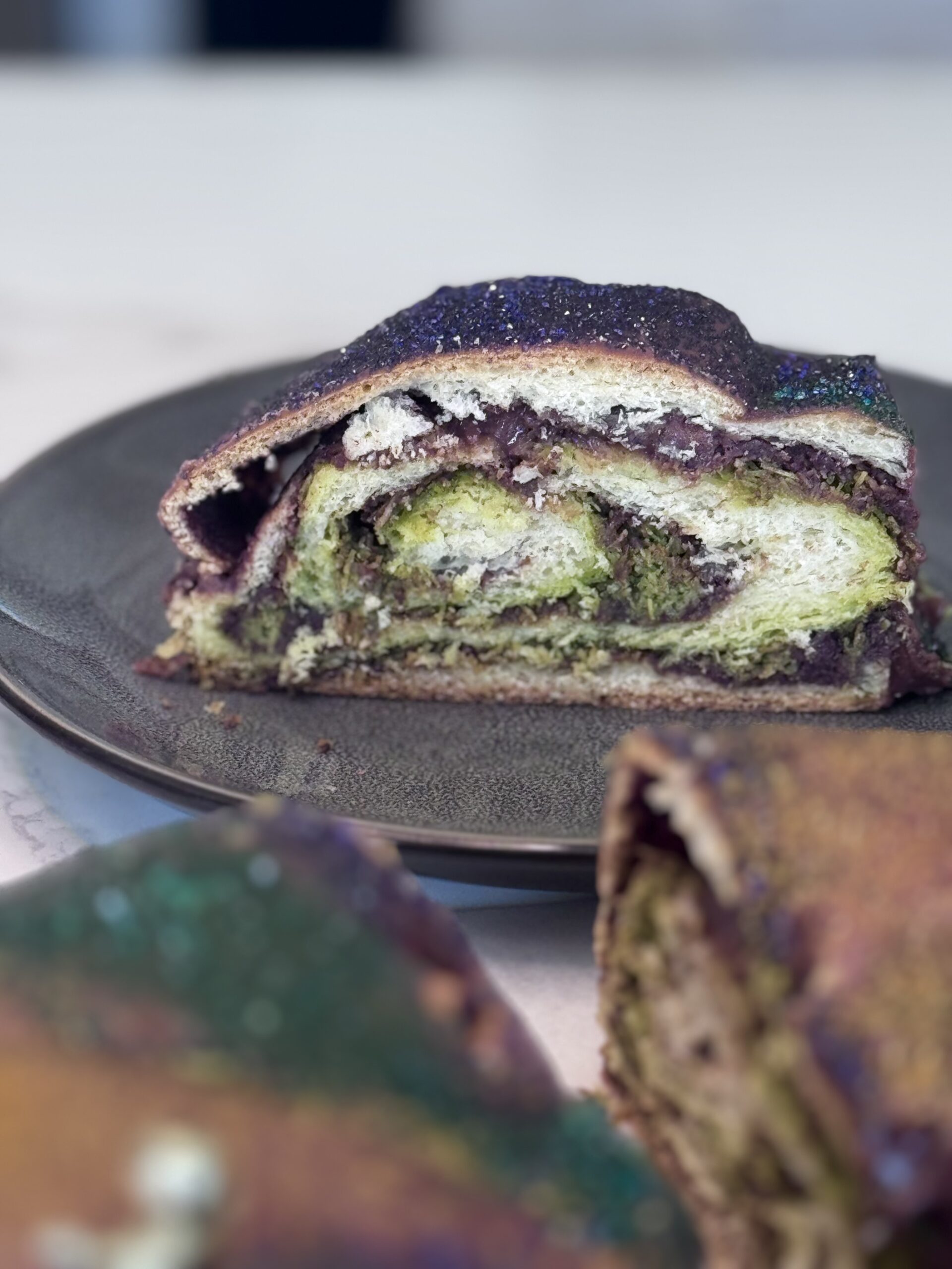 Dubai Chocolate King Cake