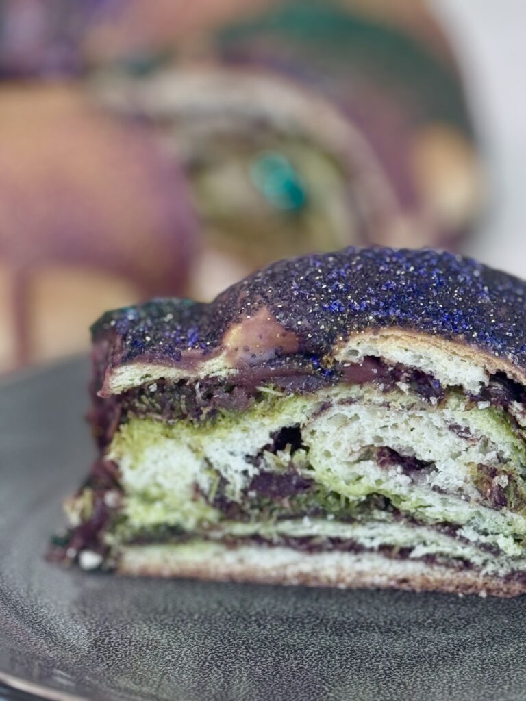 Dubai Chocolate King Cake