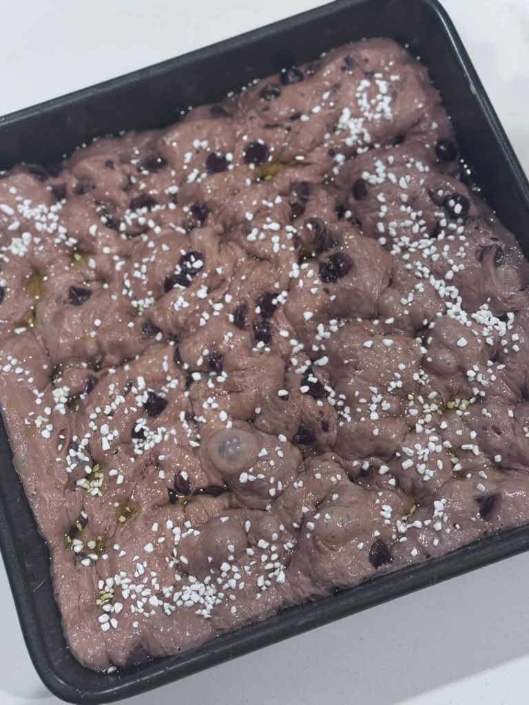 bake the focaccia