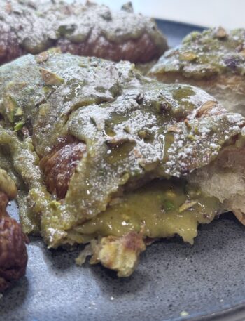 Pistachio and Baklava Croissants