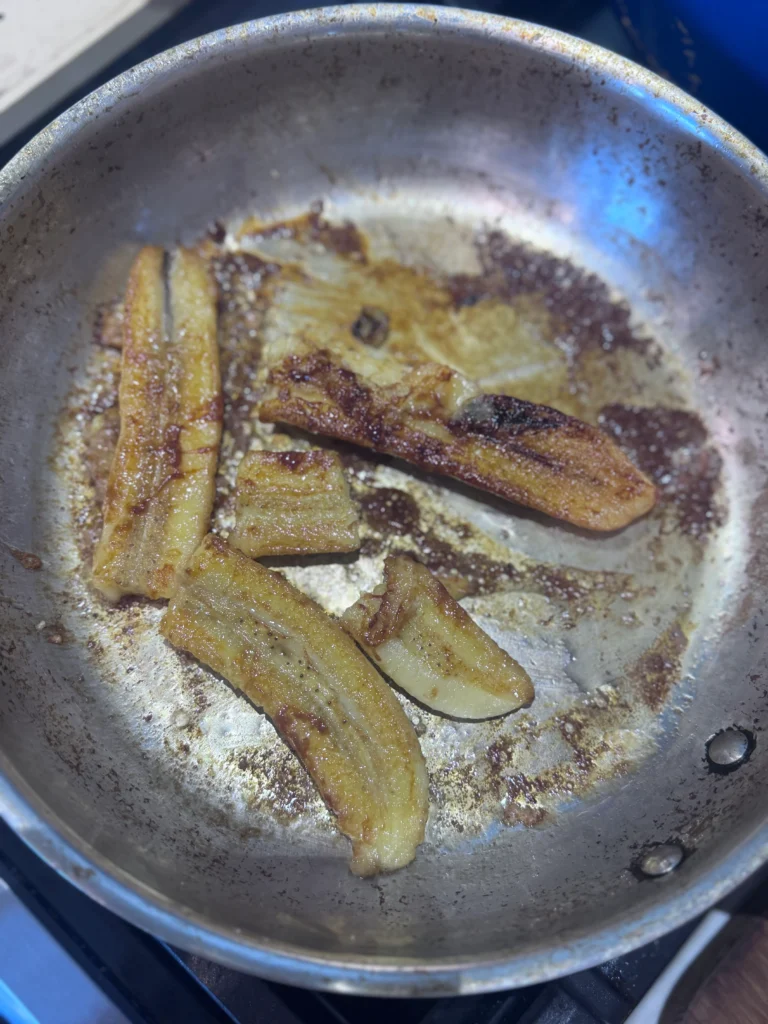 cook the bananas