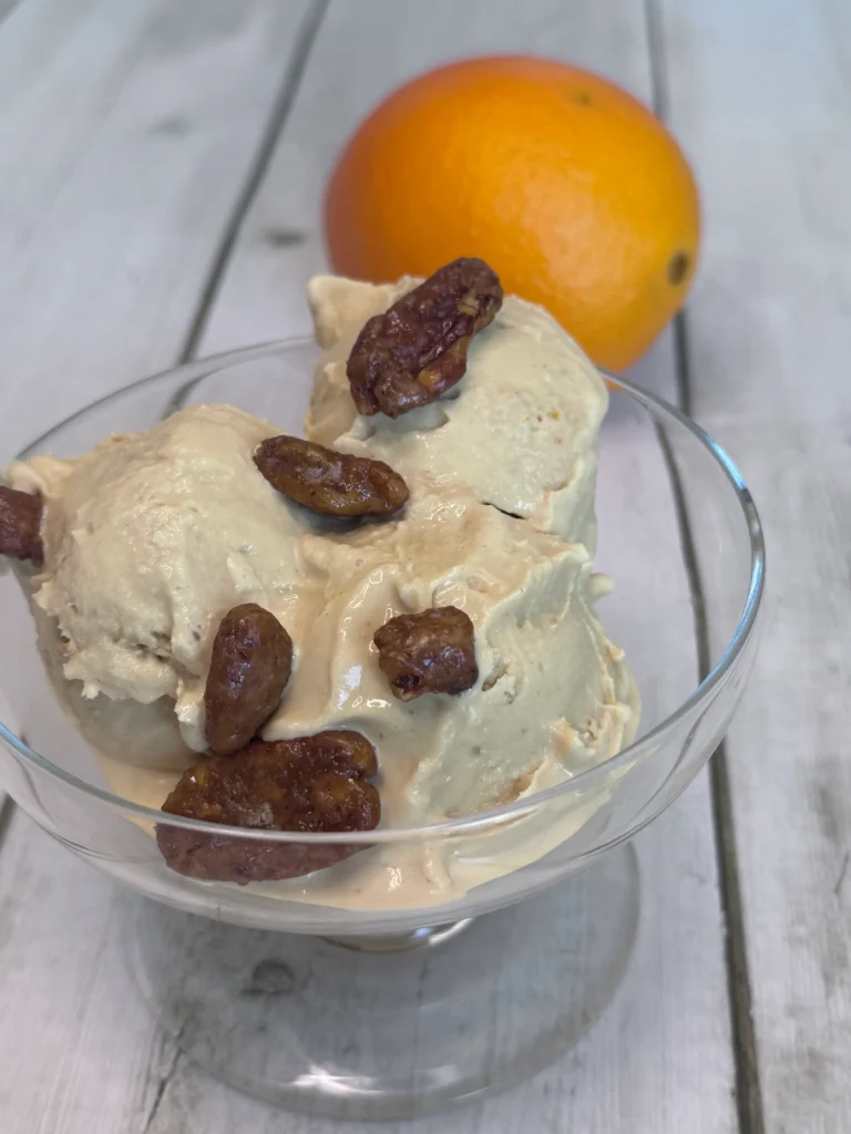 Burnt Orange Caramel Ice Cream