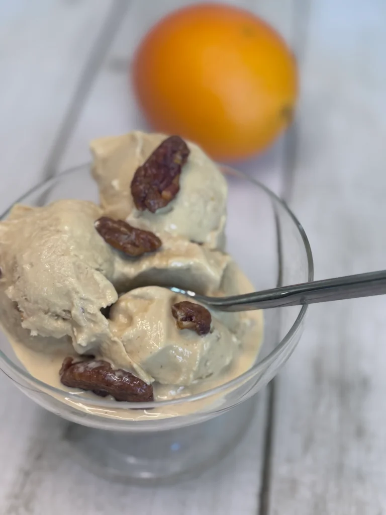 Burnt Orange Caramel Ice Cream