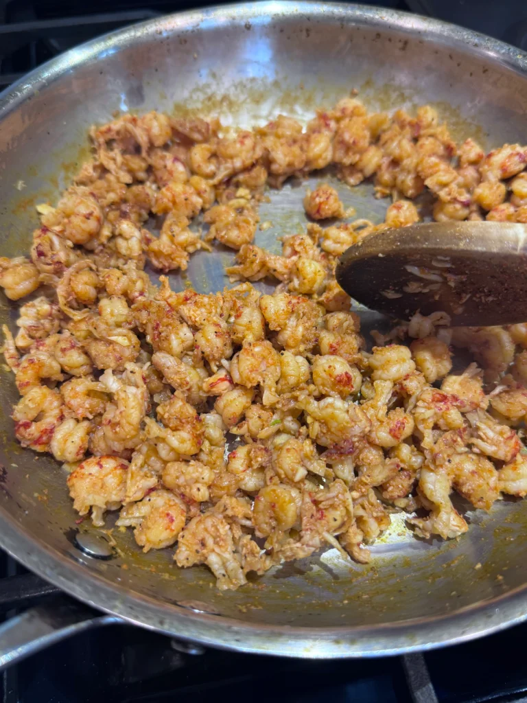 Cook the crawfish