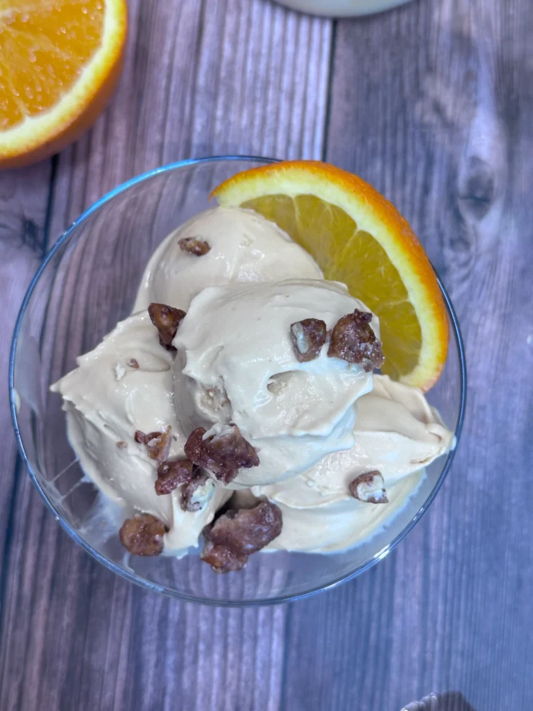 Burnt Orange Caramel Ice Cream