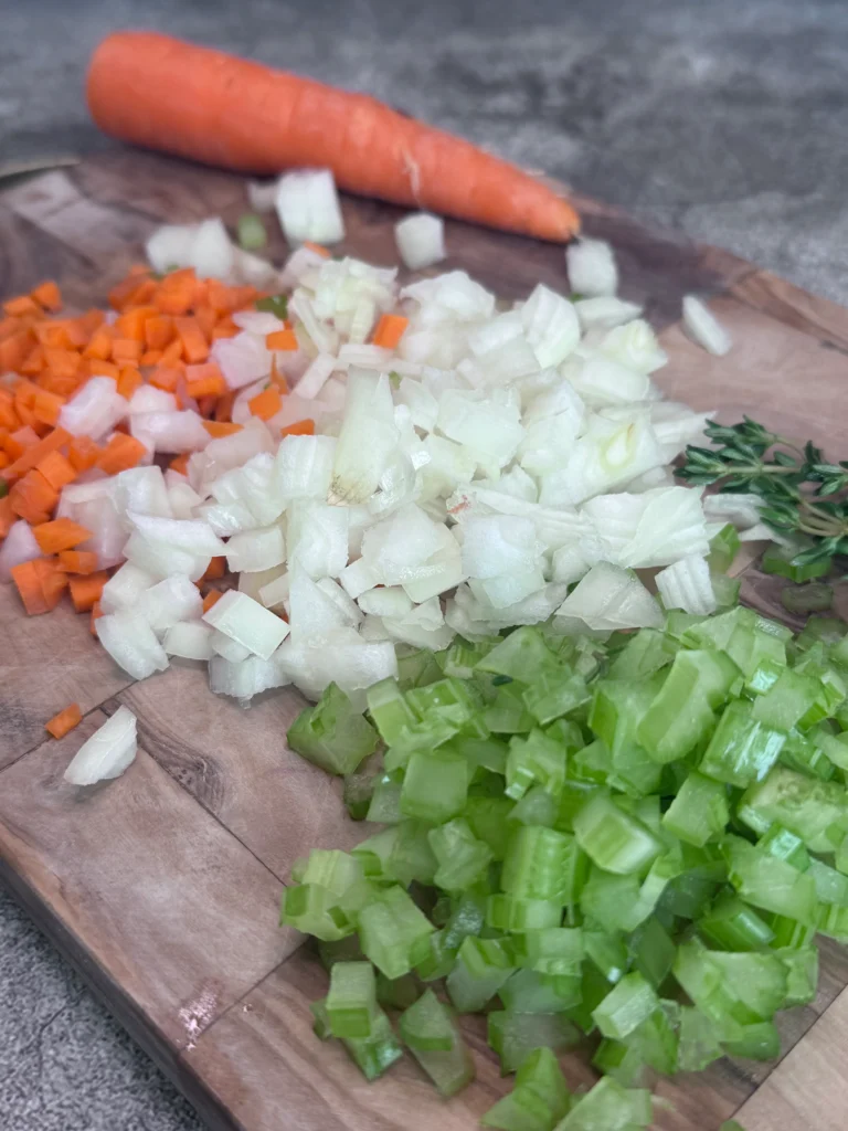 Prepare the veggies