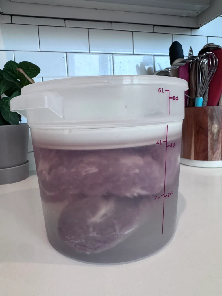 Brine the pork loin