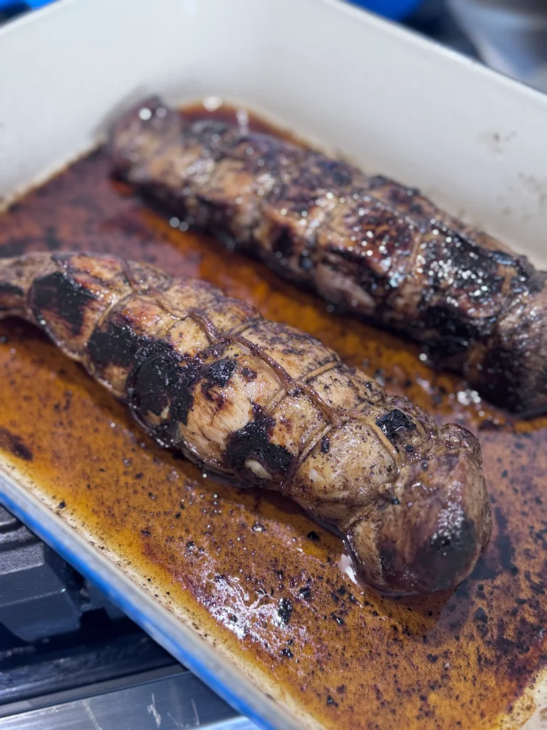 Roast the pork loin