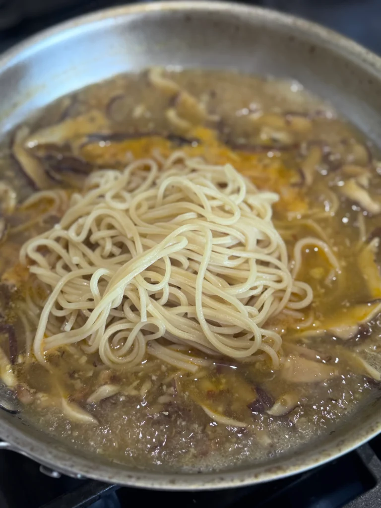 Add the noodles