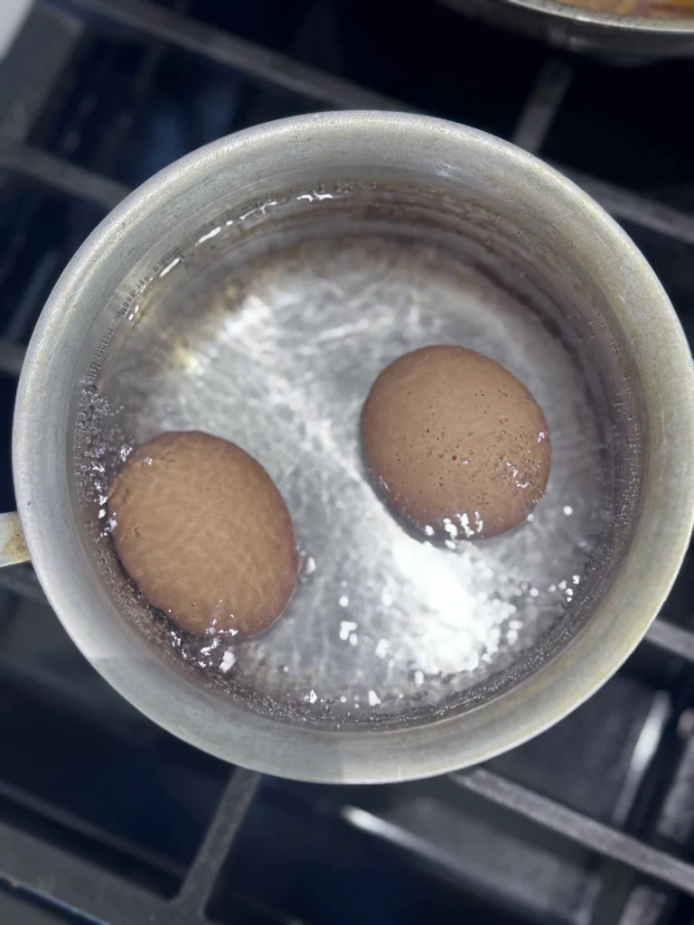 boil the eggs