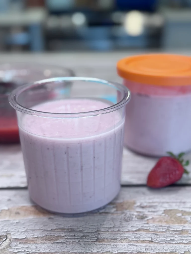 Pour into the containers