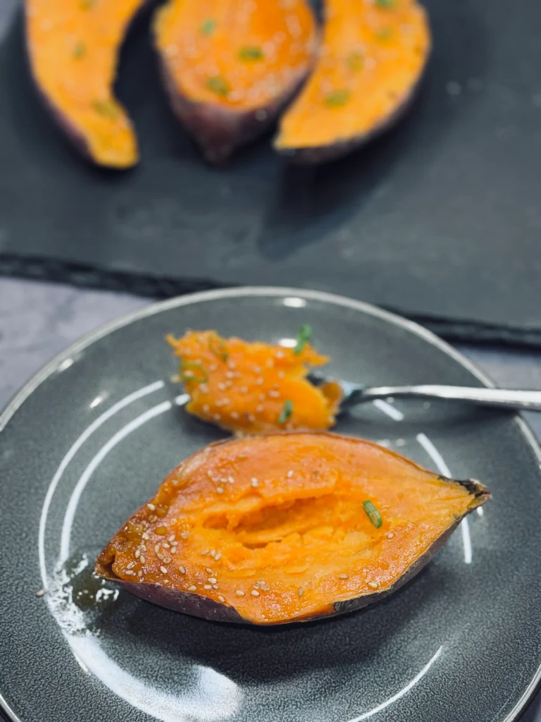 Miso Roasted Sweet potatoes