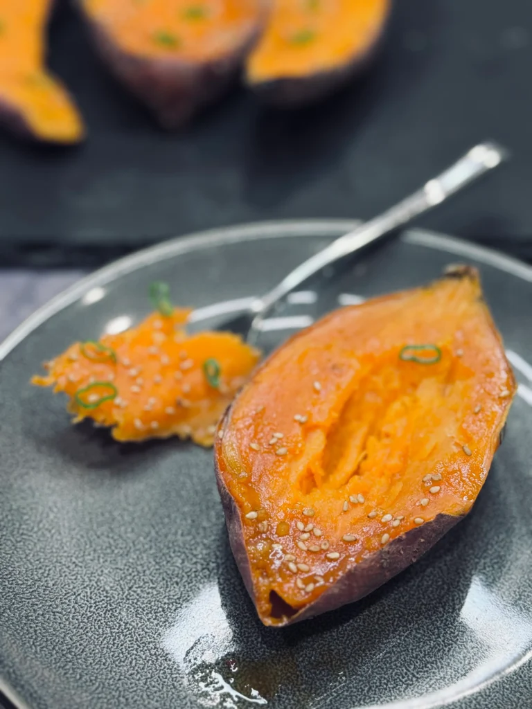 Miso roasted sweet poatoes
