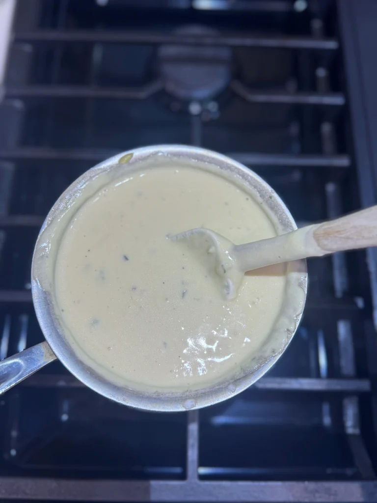 Make the cheese sauce