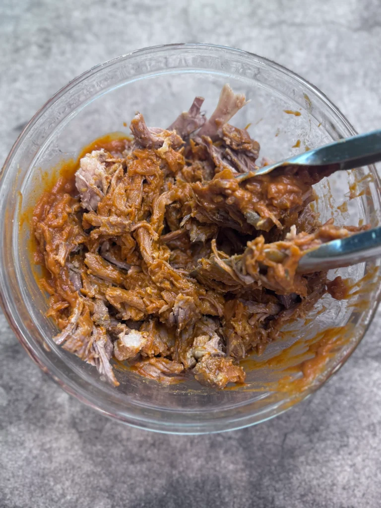 Toss with barbecue sauce