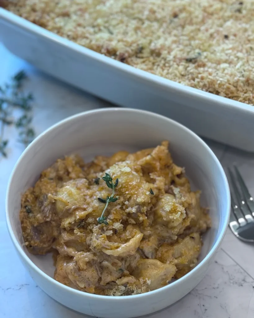 Macaroni and Cheese with Barbecue Pulled Pork