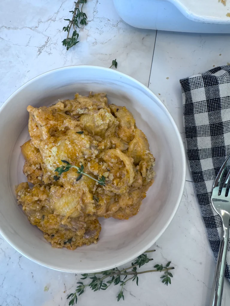 Macaroni and Cheese with Barbecue Pulled Pork