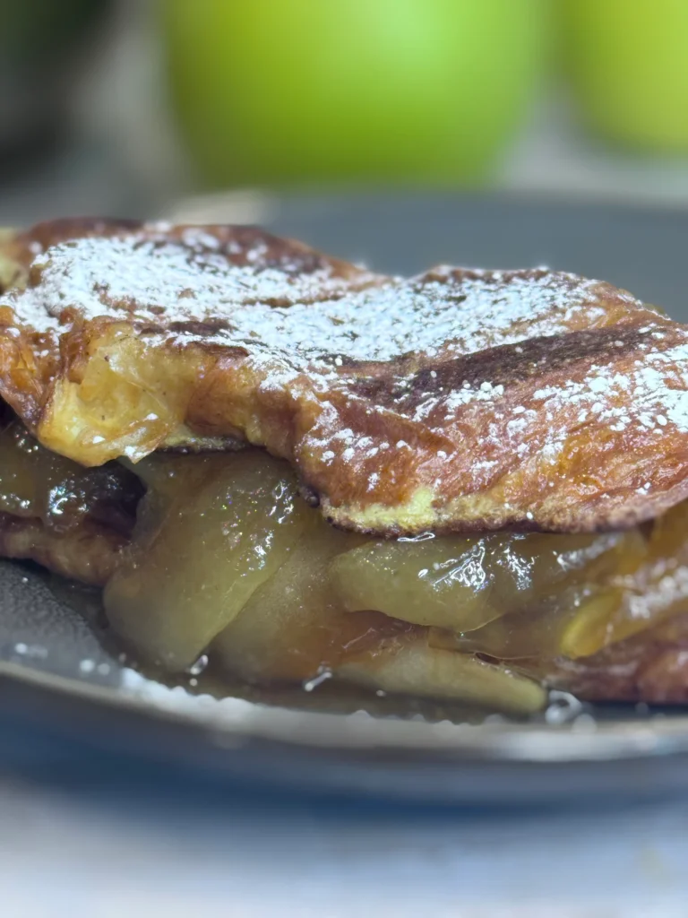 Croissant French Toast with Caramel Apples
