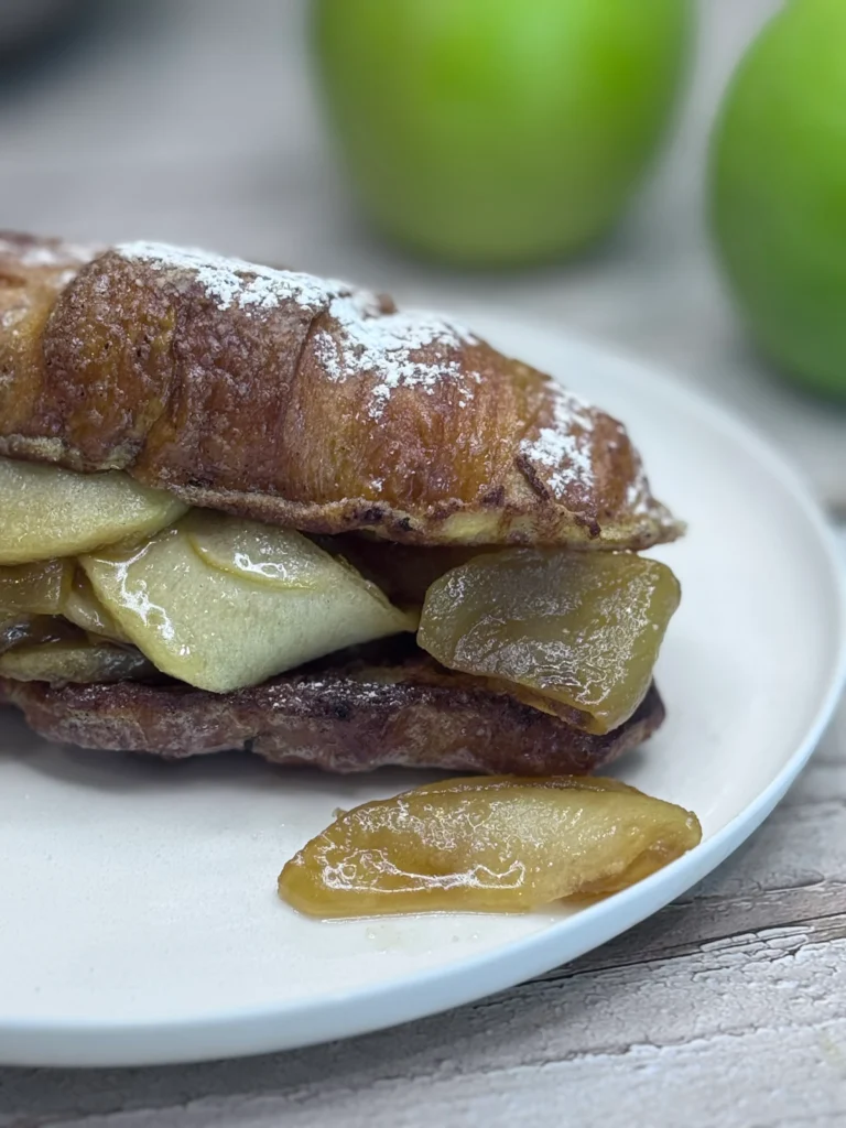 Croissant French Toast with Caramel Apples