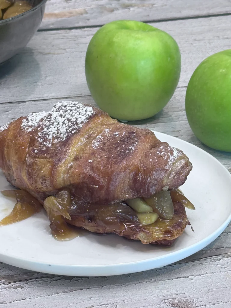 Croissant French Toast with Caramel Apples