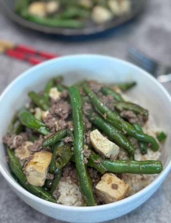 Spicy Green Beans with Tofu Stir Fry