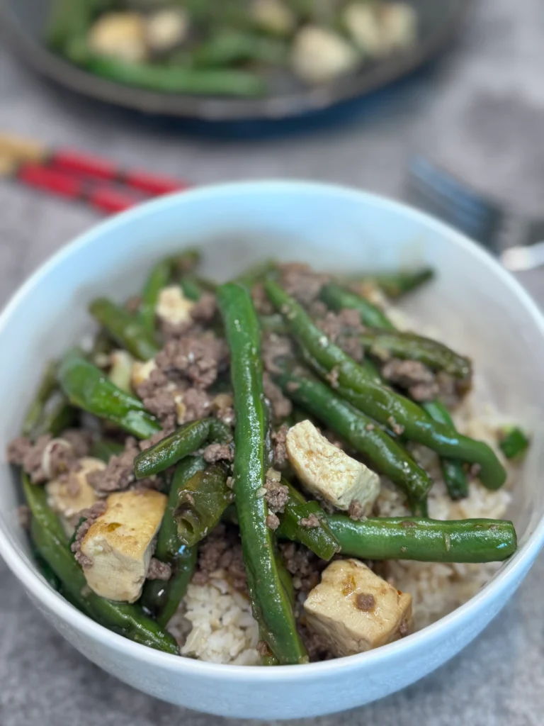 Spicy Green Beans with Tofu Stir Fry