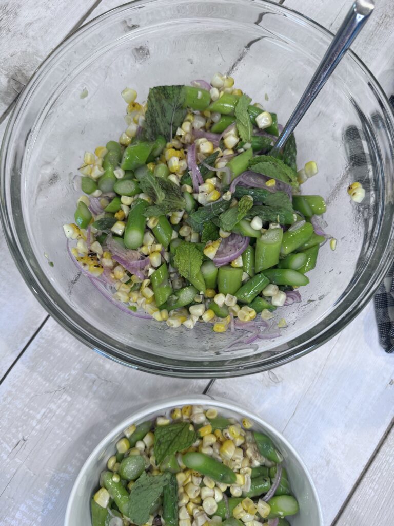 Corn and Asparagus Salad