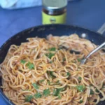 Caramelized Onion Pasta with Chili Oil
