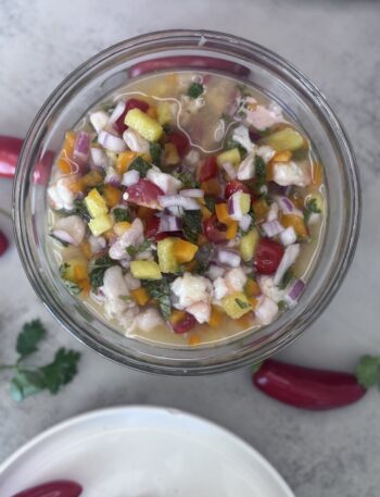 Red snapper and Shrimp ceviche