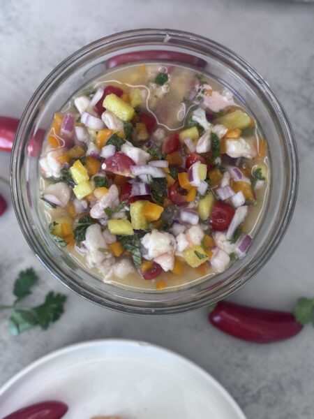 Red snapper and Shrimp ceviche