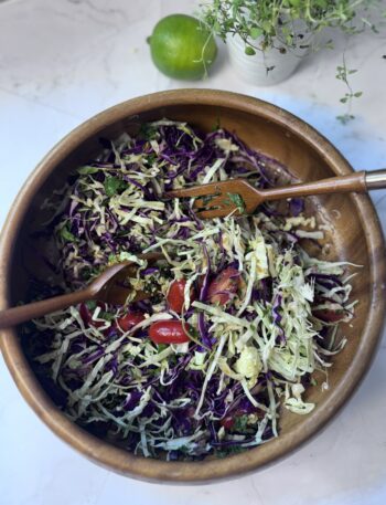 Avocado and Cabbage Slaw