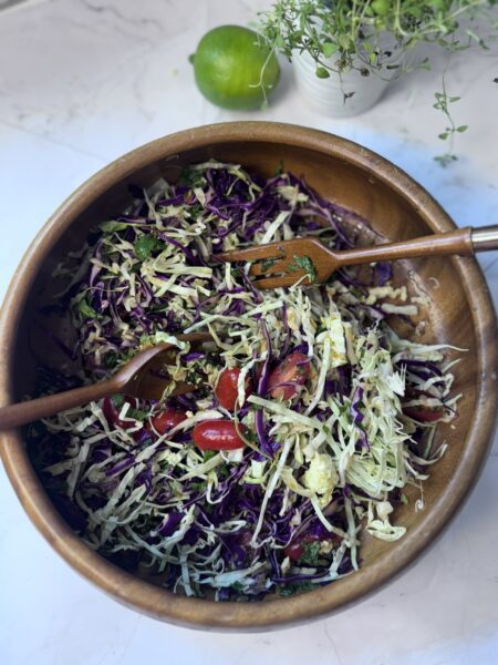 Avocado and Cabbage Slaw