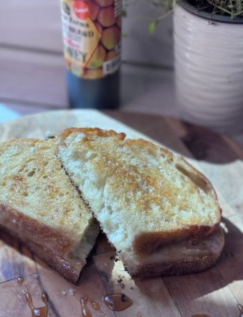 Grilled Cheese with Honey