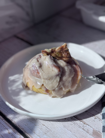 Pumpkin Cinnamon Rolls with Maple-Miso Glaze