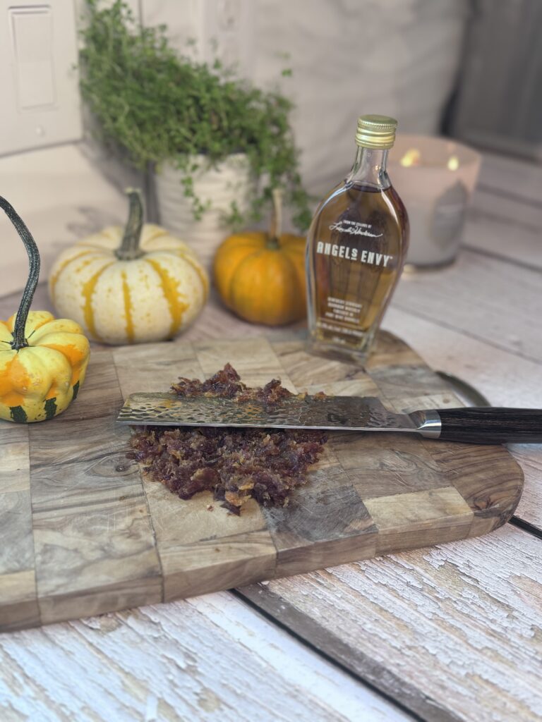 Pumpkin Goat Cheese Ice Cream with Bourbon-Date Swirl