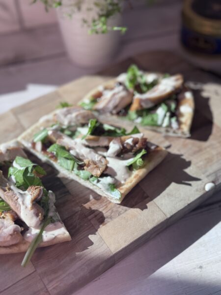Chicken Flatbread with Fig Spread