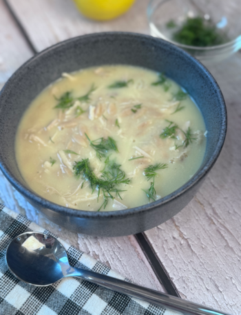 Avgolemono Greek Lemon Chicken Soup