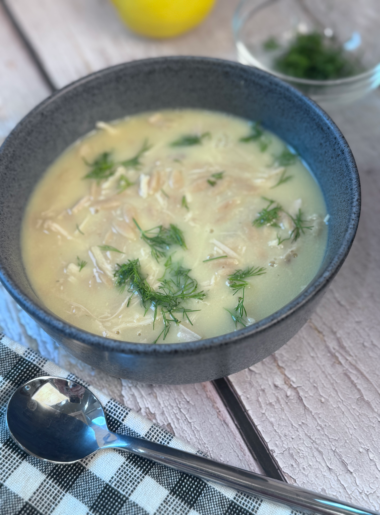Avgolemono Greek Lemon Chicken Soup