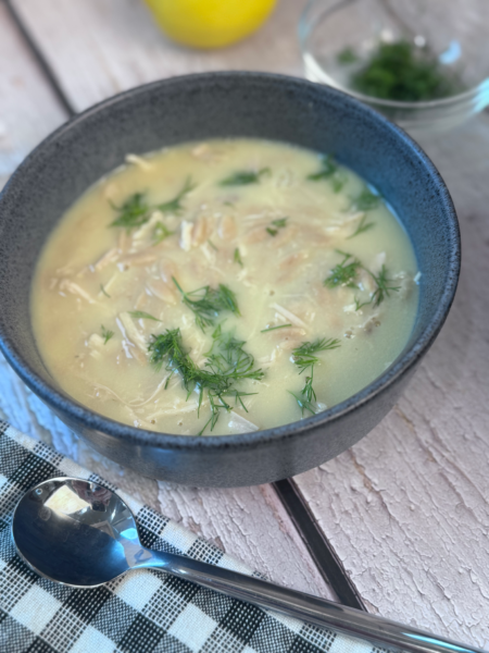 Avgolemono Greek Lemon Chicken Soup