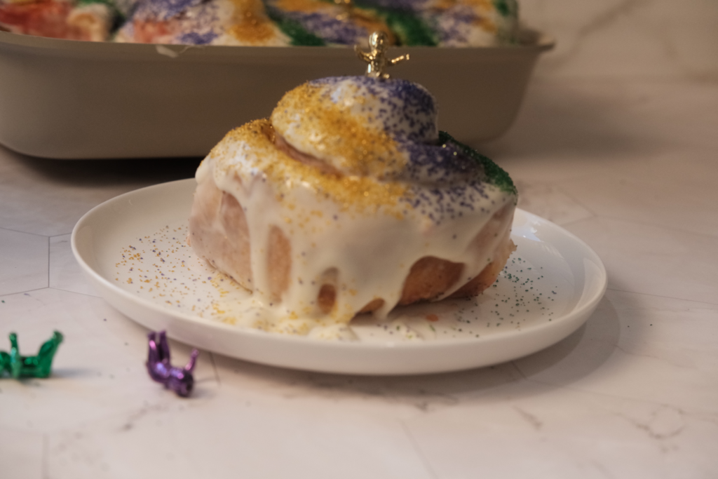Nectar Cream King Cake Cinnamon Rolls