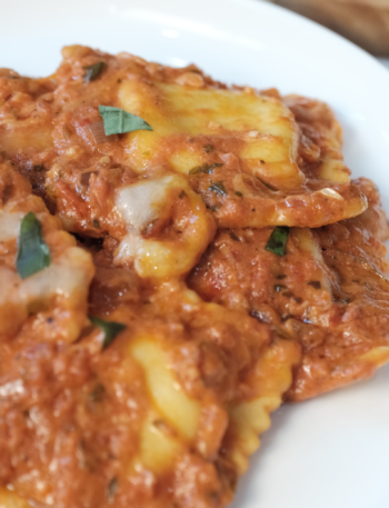 One Pan Ravioli Bake