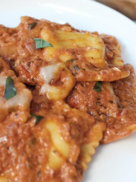 One Pan Ravioli Bake