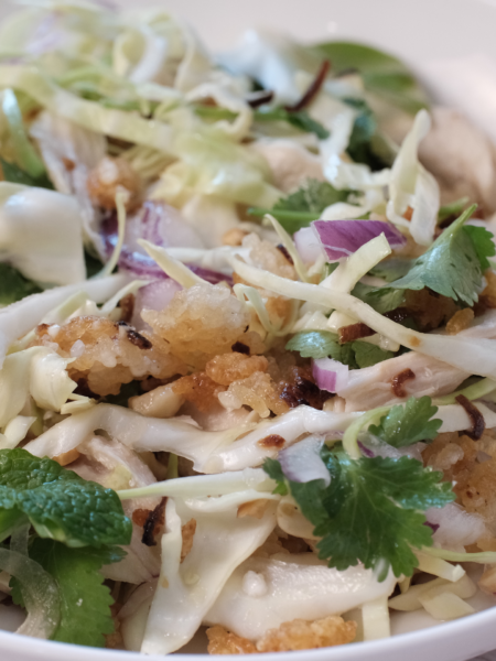 Crispy Goi Ga Salad (Vietnamese Chicken Salad with Crispy Rice)