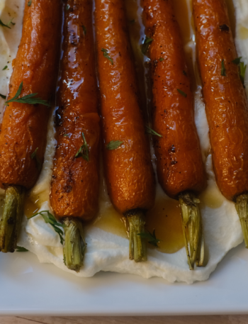 Honey Roasted Carrots with Whipped Ricotta