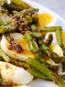 Jammy Eggs with Asparagus and Chipotle